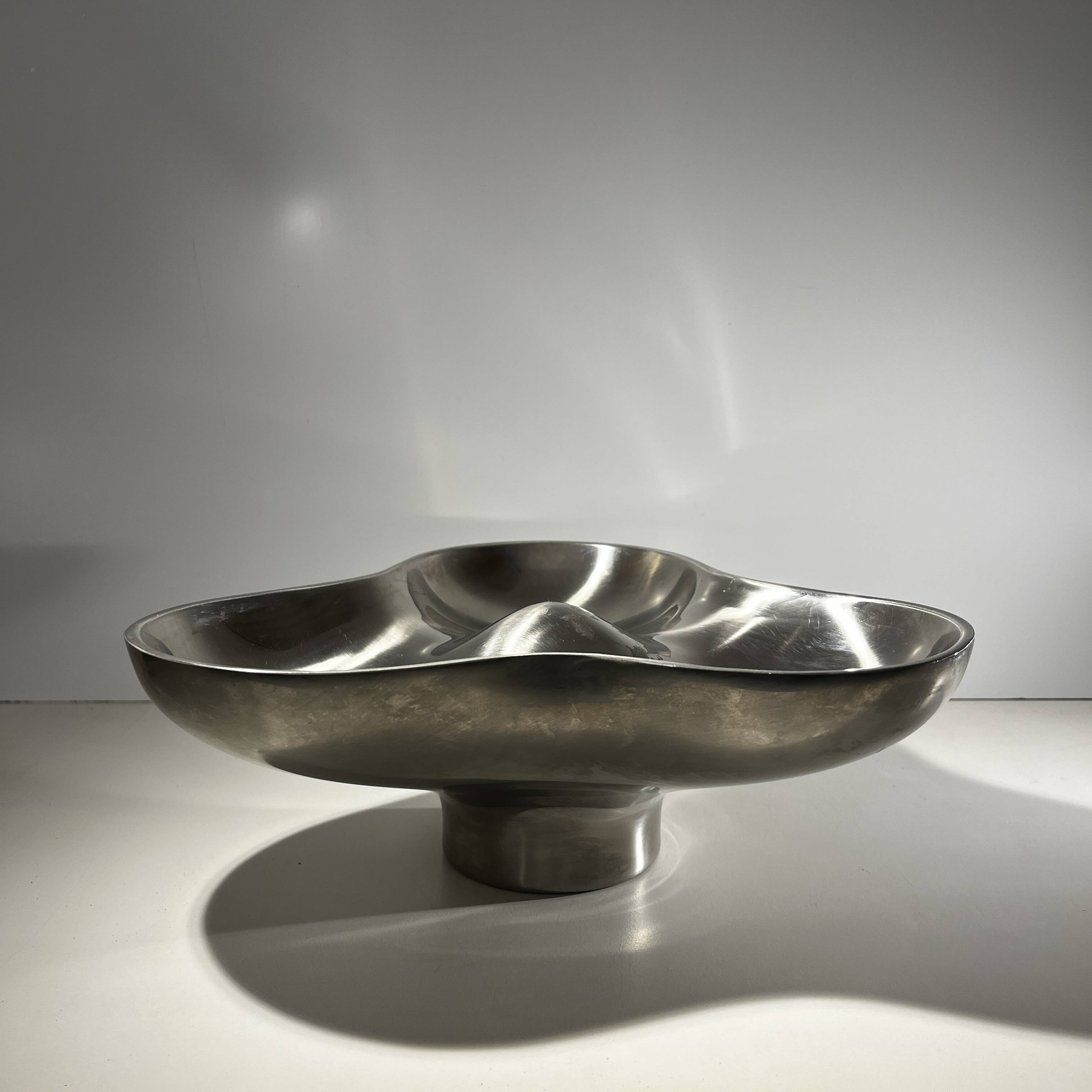 Tripartite dish, stainless steel, Georg Jensen, Denmark 1970s