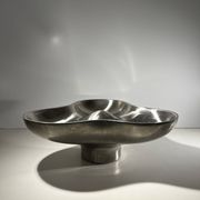Plat tripartite, acier inoxydable,Georg Jensen, Danemark 1970s