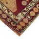 Handwoven vintage anatolian red runner carpet 89 cm x 384 cm