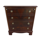 Mahogany veneer bar furniture, English manufacture of the XXth century with a drawer