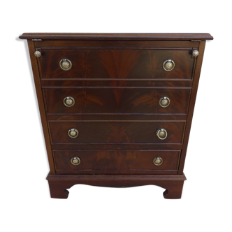 Mahogany veneer bar furniture, English manufacture of the XXth century with a drawer