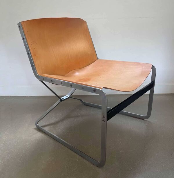 Fauteuil, modèle 'Ra', design Pierre Thielen, Studio Industrial Design pour Metz & Co, années 1960.