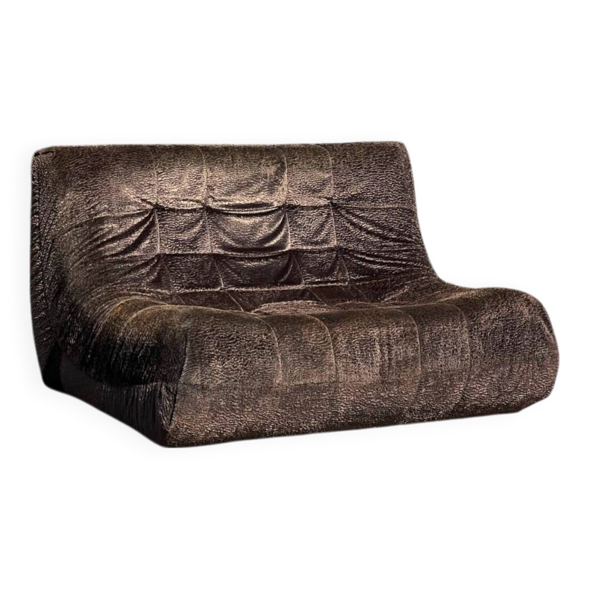 2-seater “Togo” style sofa/bench