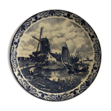Blue dish in earthenware Delft Holland