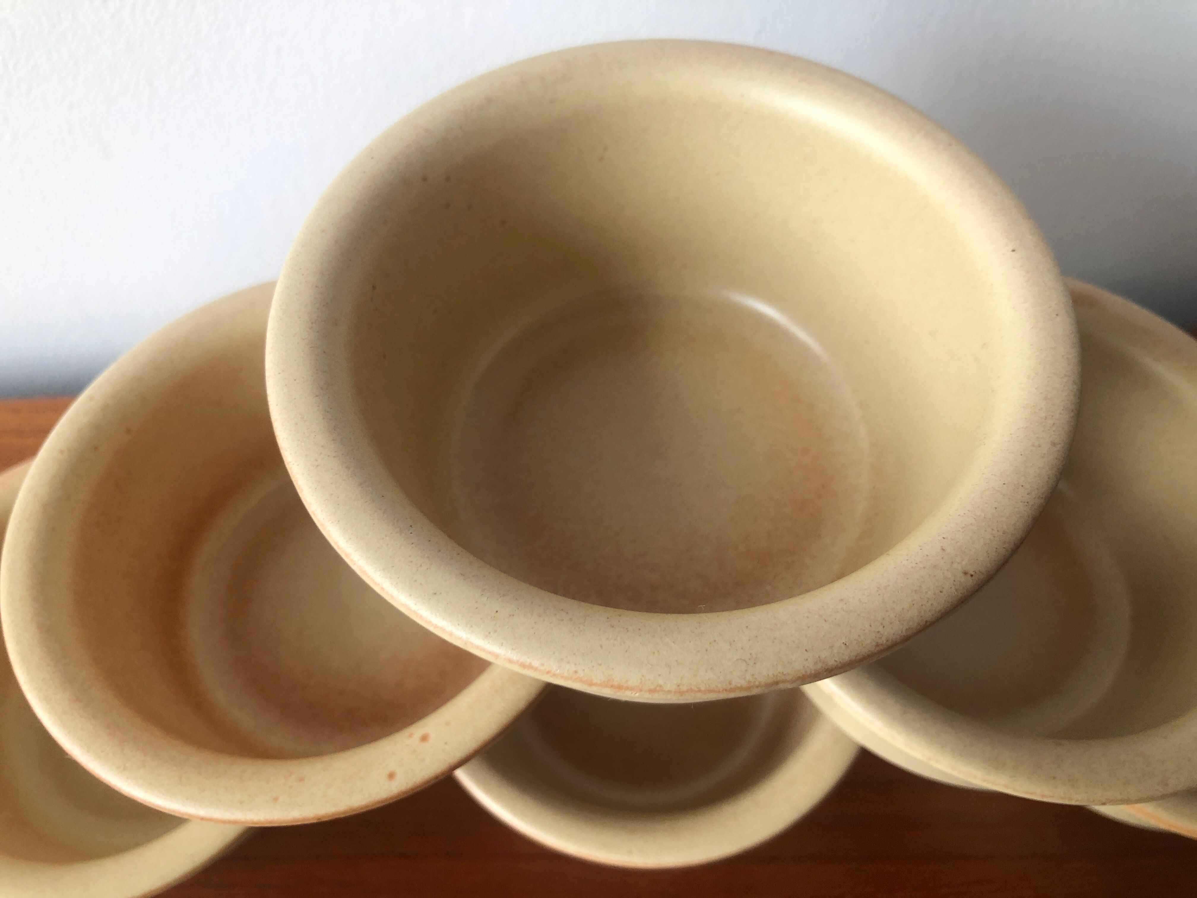 Natural stoneware cups