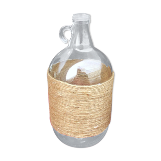 Demijohn 30cm glass and sisal rope