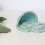 Desvres earthenware stoup, 1980