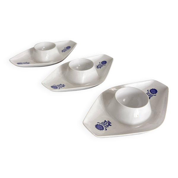 Trio de coquetiers vintage Kayser West Germany