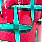 Vintage West-Germany vase by Scheurich with handpainted Bamboo decor