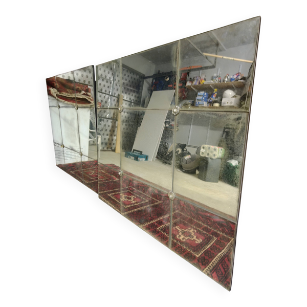 Miroir Industriel Verrière avec Patine Antique – Pièce Unique