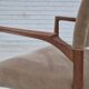 1960s, Danish chair, solid teak wood, furniture velour.