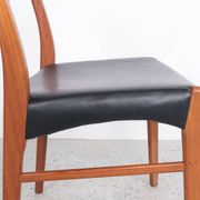 Teak and leather chairs by Arne Wahl Iversen for Glyngøre Stolefabrik, 1960