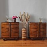 Pair of art deco bedside tables
