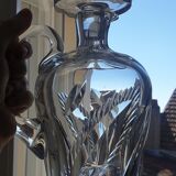 1950s decanter in chiseled crystal