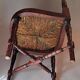 Paire de fauteuils d'angle paillés Jungerstil en acajou 1900.