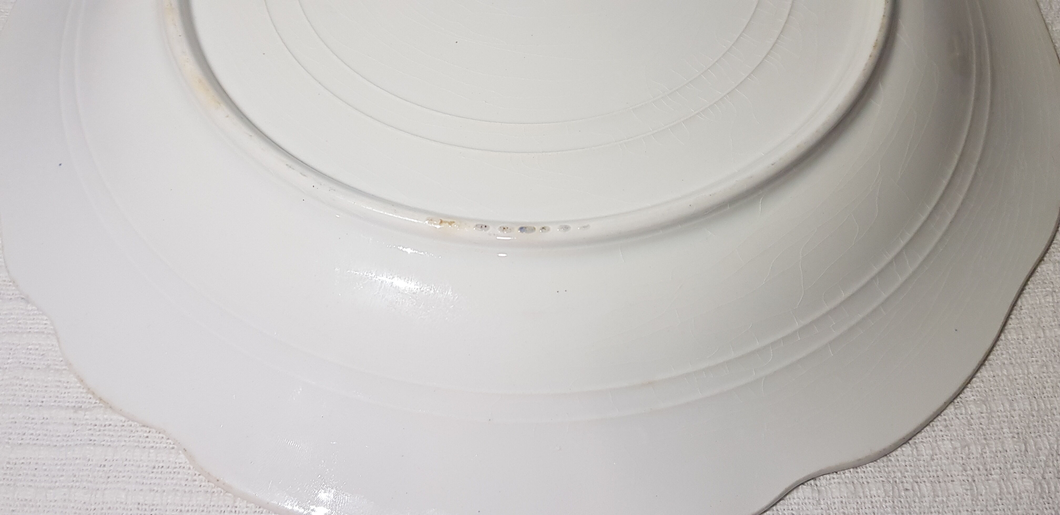 Earthenware dish of St Amand and Hamage North Regency model, iron earth