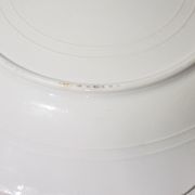 Plat en faïence de St Amand et Hamage Nord modèle Régence, terre de fer