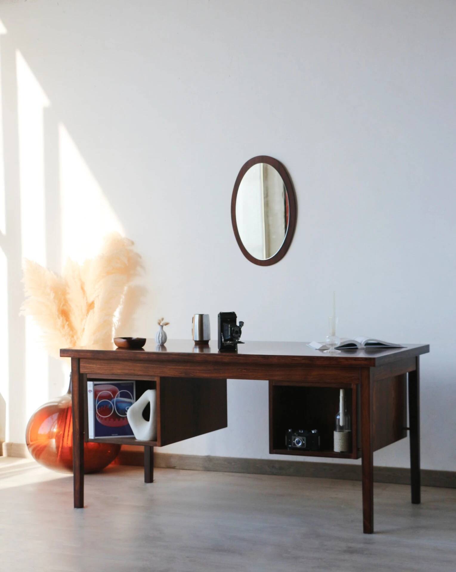 Arne Vodder rosewood desk | Scandinavian executive desk
