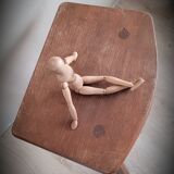 Tripod stool cowbird half round