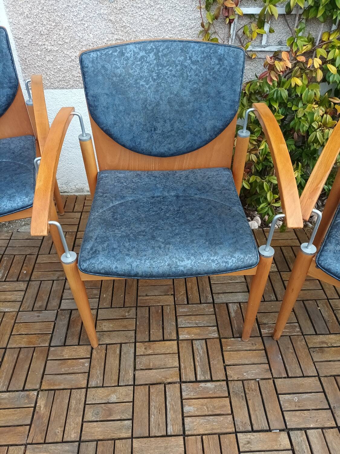 Set of four armchairs
