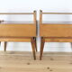 Pair of bedside tables or wooden nightstand, mid century, Scandinavian