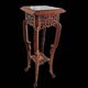 Rare Guéridon / Japonese Pedestal in Carved Wood by Gabriel Viardot