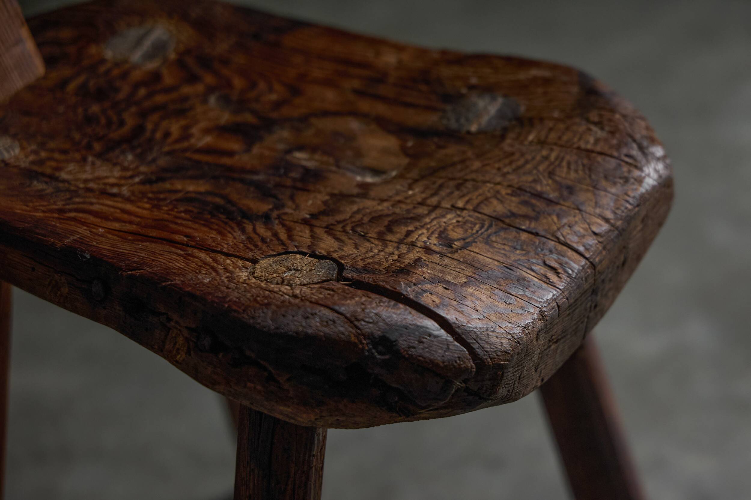 Alpine Folk Art Chair, France, 19th Century
