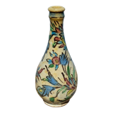 Iznik Turkey siliceous ceramic bottle with floral decoration 19th century