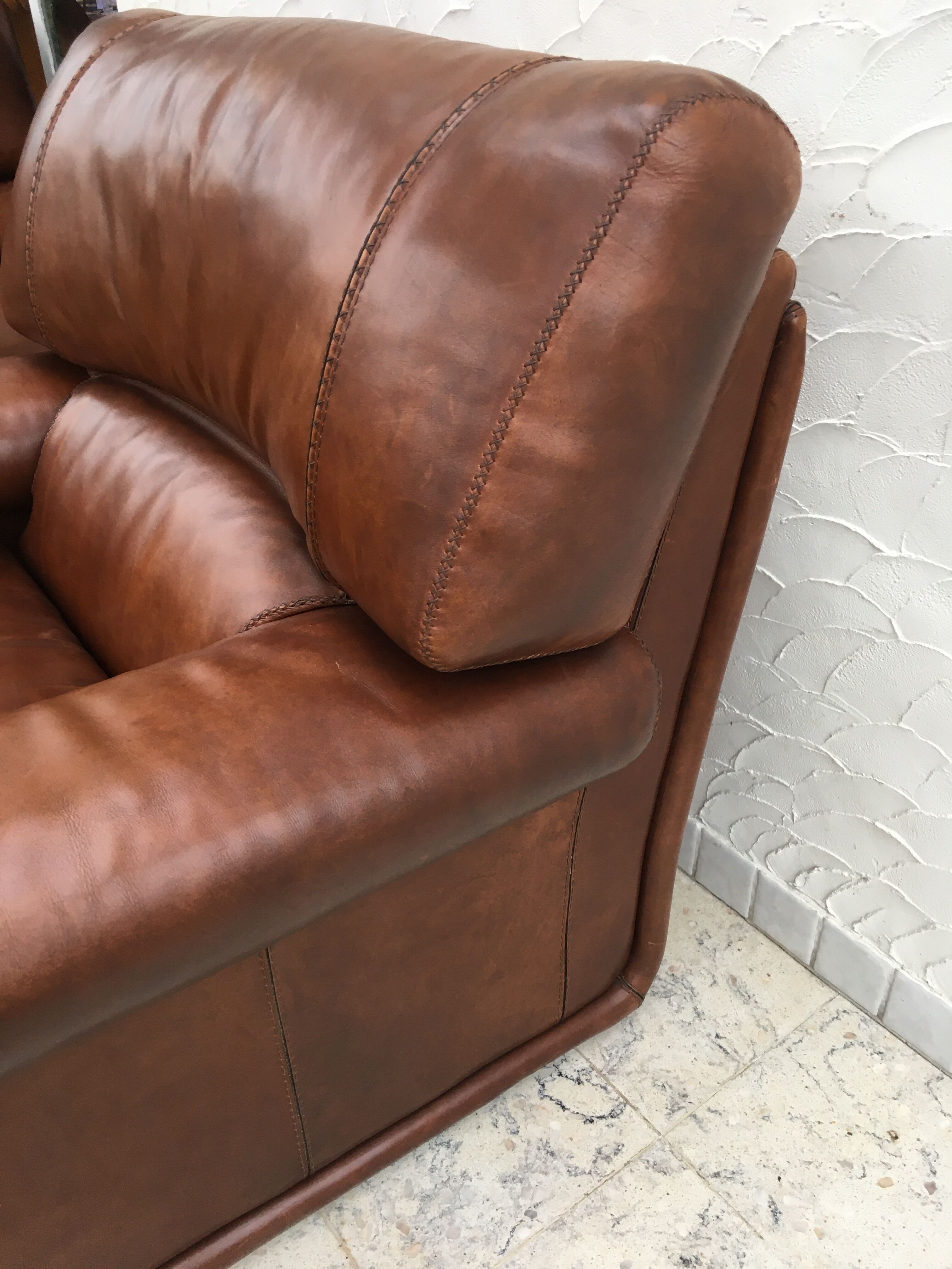 Leather armchair