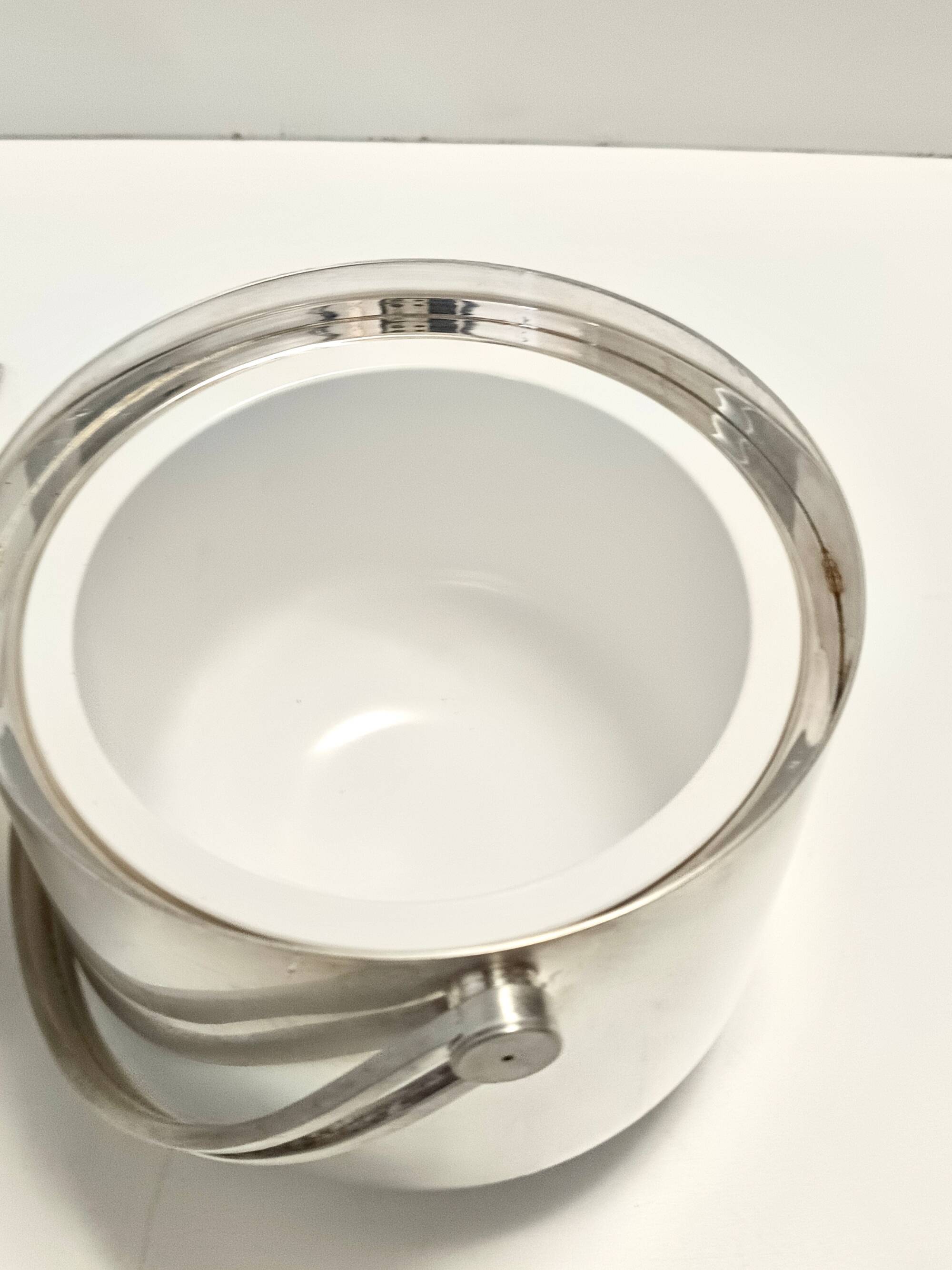 Silver Plated Ice Bucket / Wine Cooler by Ambrogio Pozzi for Padova Argenti