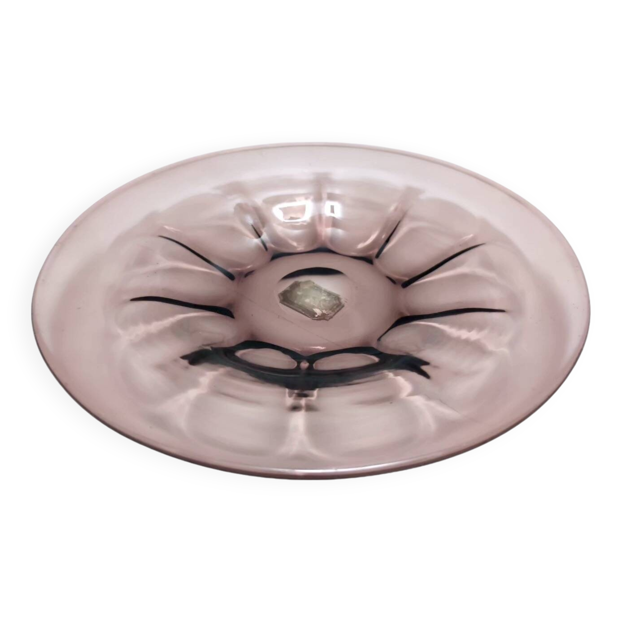 Vintage Amethyst Murano Glass Vide-Poche Ascribable to Vittorio Zecchin, Italy