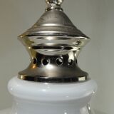 Suspension opaline /plafonnier/vintage