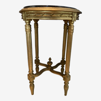 Table de milieu avec marbre de style Louis XVI
