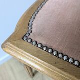 Louis XVI armchair with patina and antique velvet