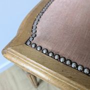 Louis XVI armchair with patina and antique velvet