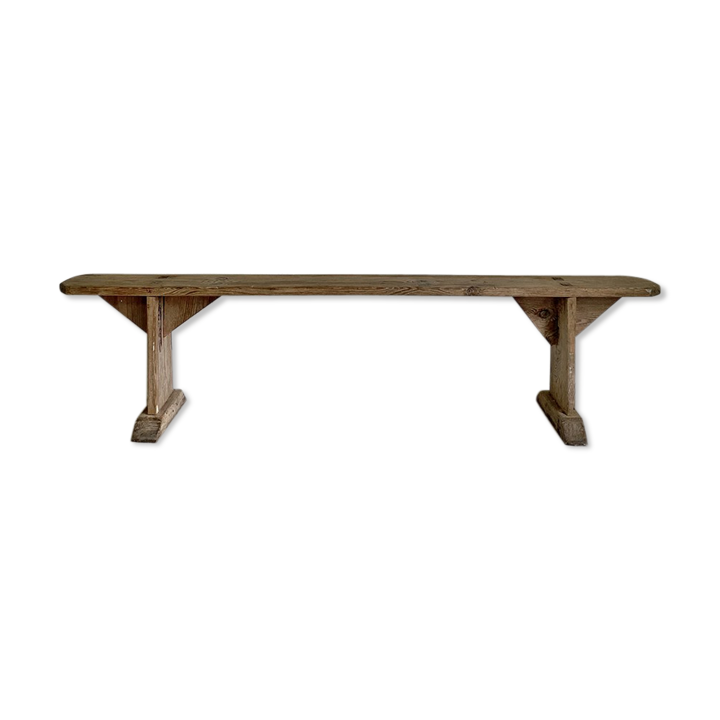 Massive old wooden bench