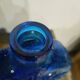 XXL cobalt blue bottle with embossed bird
