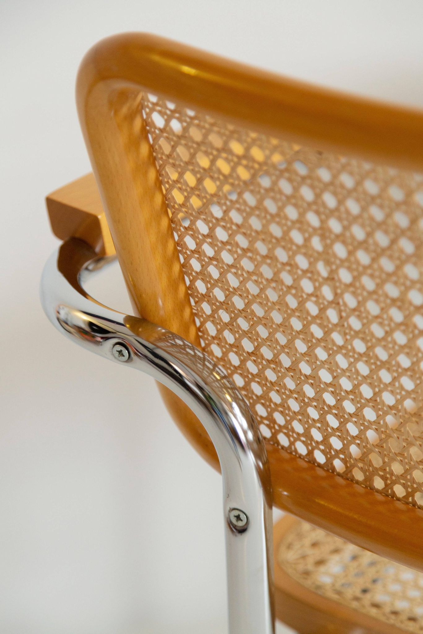 Mid-century Cesca chair in rattan, Marcel Breuer, Italy, 1960s