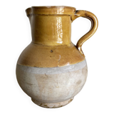 Country vase pitcher in glazed earthenware 1960 Provence