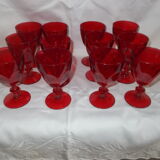 Lot 12 stemmed glasses