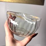 9 coupelles Daum Venetian Ribs