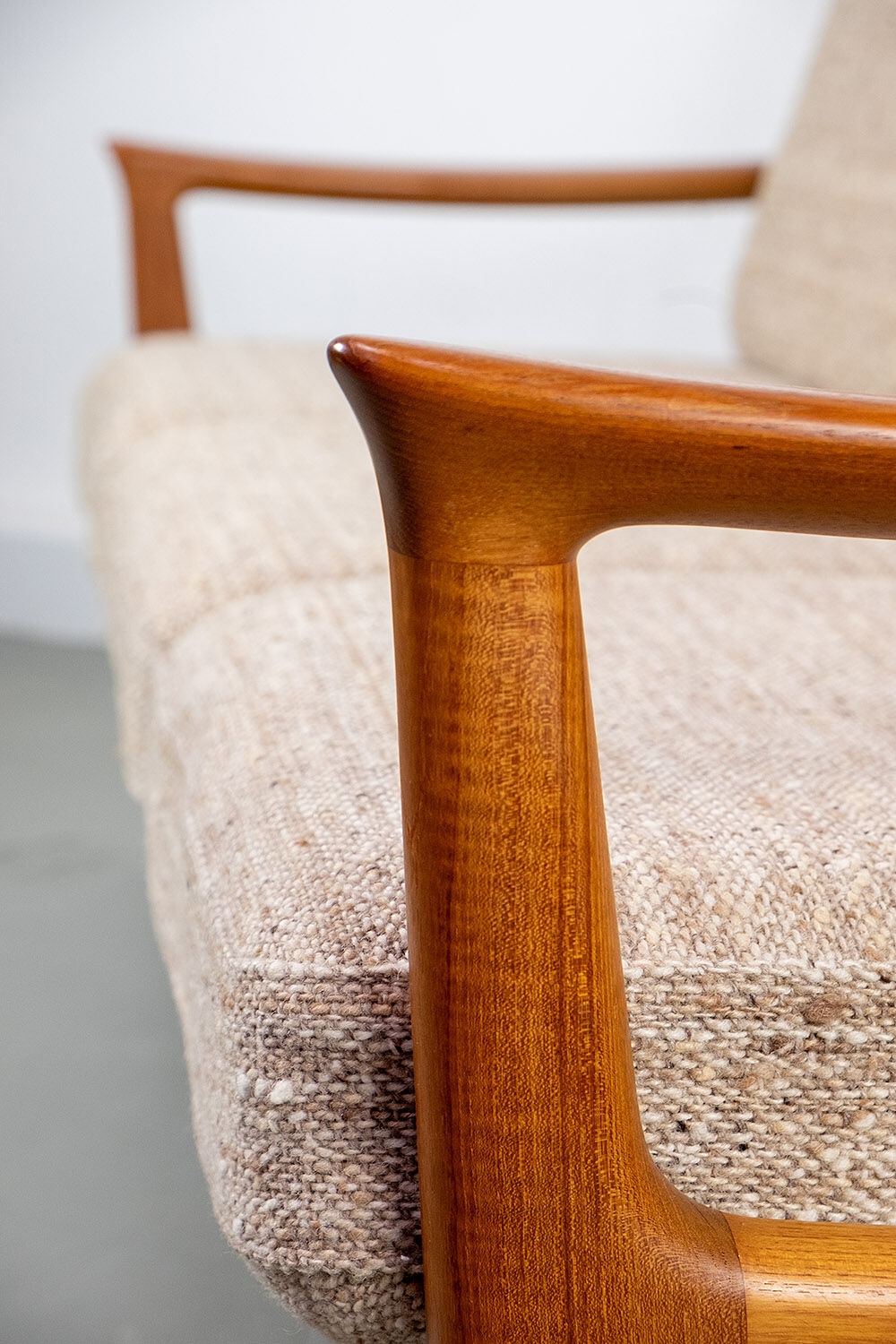 Vintage Teak 3 Seater Sofa by Juul Kristensen, 1960