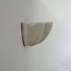 Applique vintage coquillage porcelaine, beige moucheté, France 1960