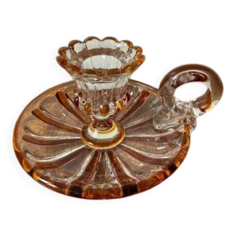 Handheld Candle Holder in Bohemian Crystal – Vintage Charm