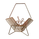 Gold metal vinyl holder and floor key