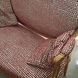 Louis XVI bench gilded wood