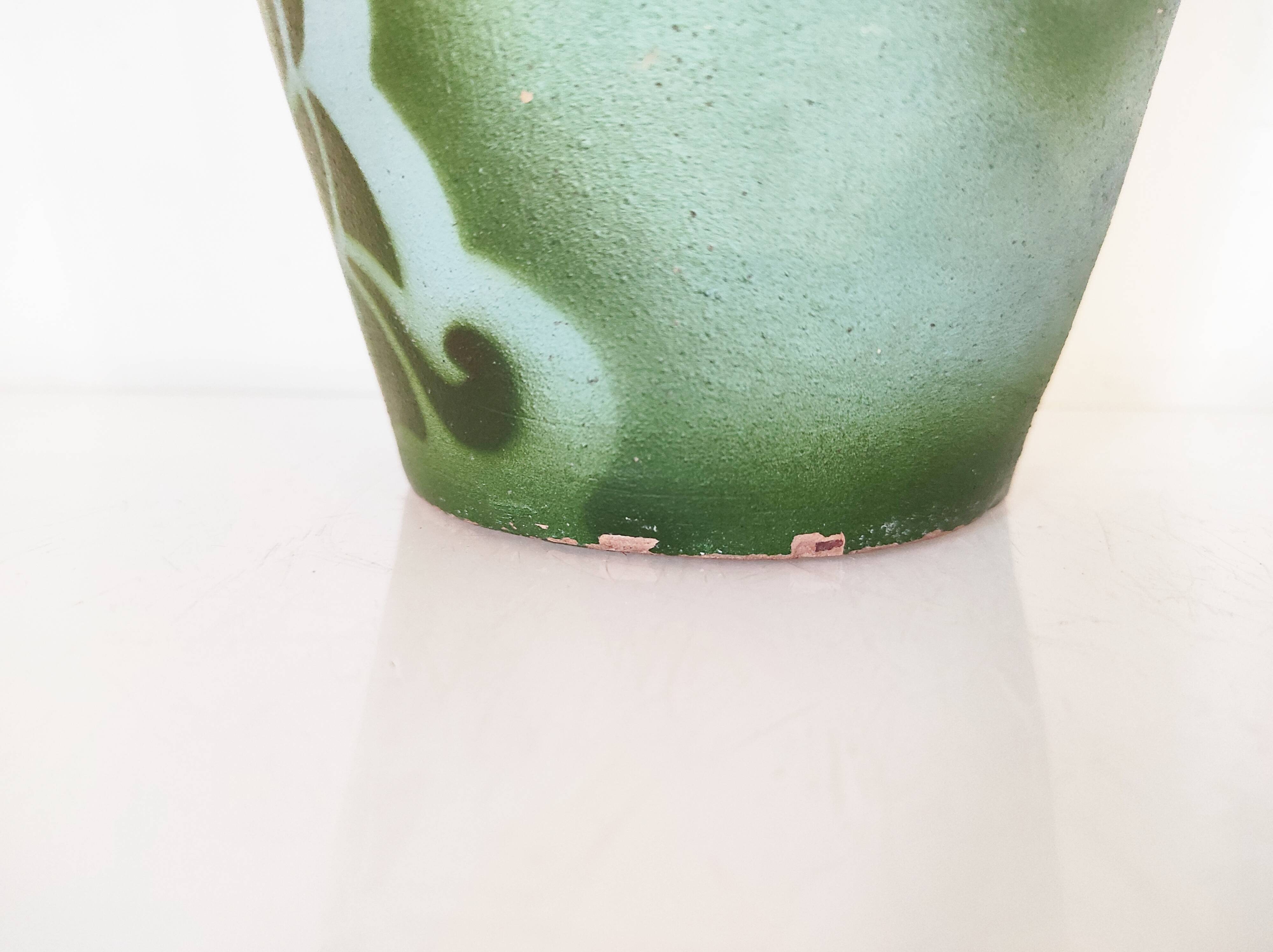 Painted Art Deco vase, 29.5 cm