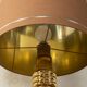 1970s Glass Table Lamp