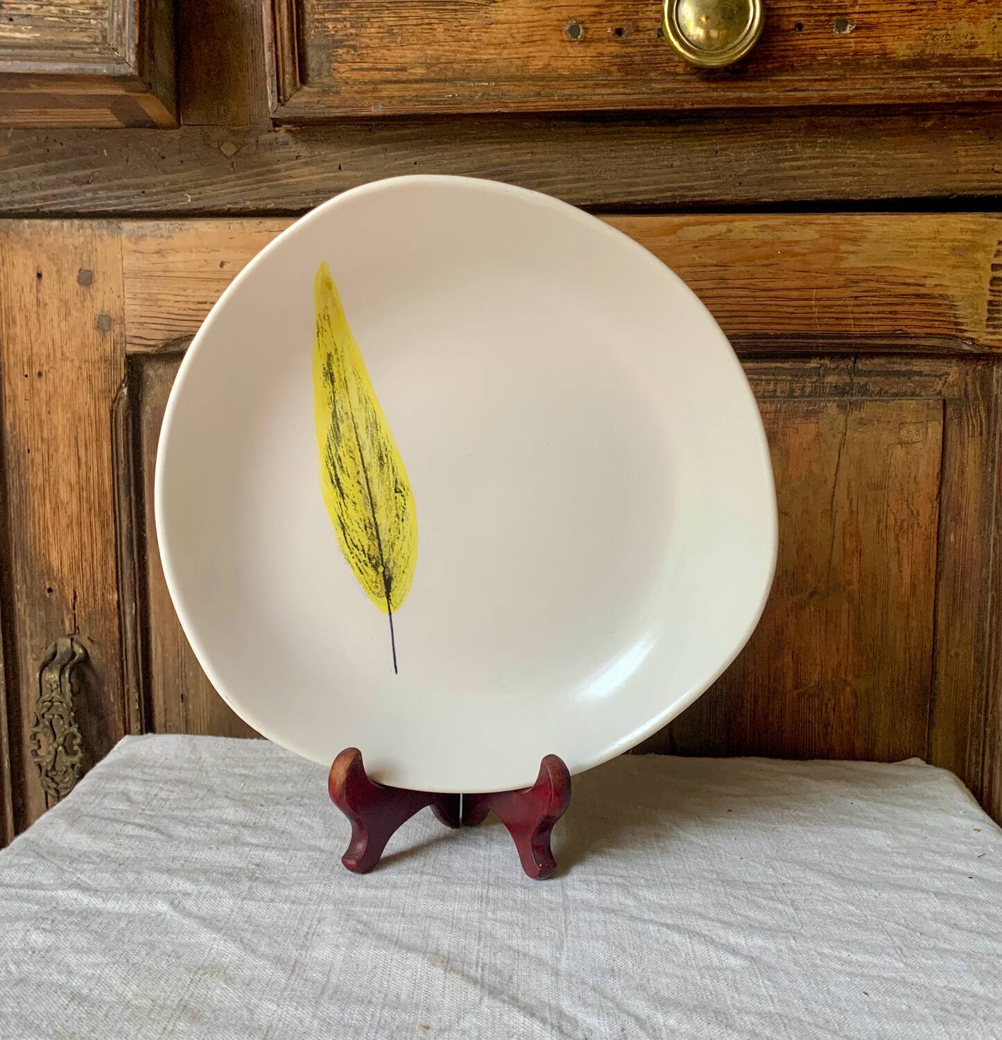 Niderviller 1960 Plume free-form semi-hollow dish