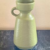 Vase vintage céramique vert olive